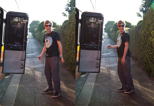 James checks out the bus