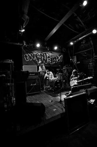 Sound check at The Tunnels, Aberdeen