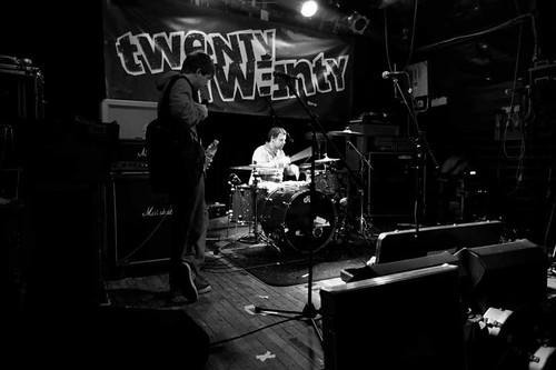 Sound check at The Tunnels, Aberdeen